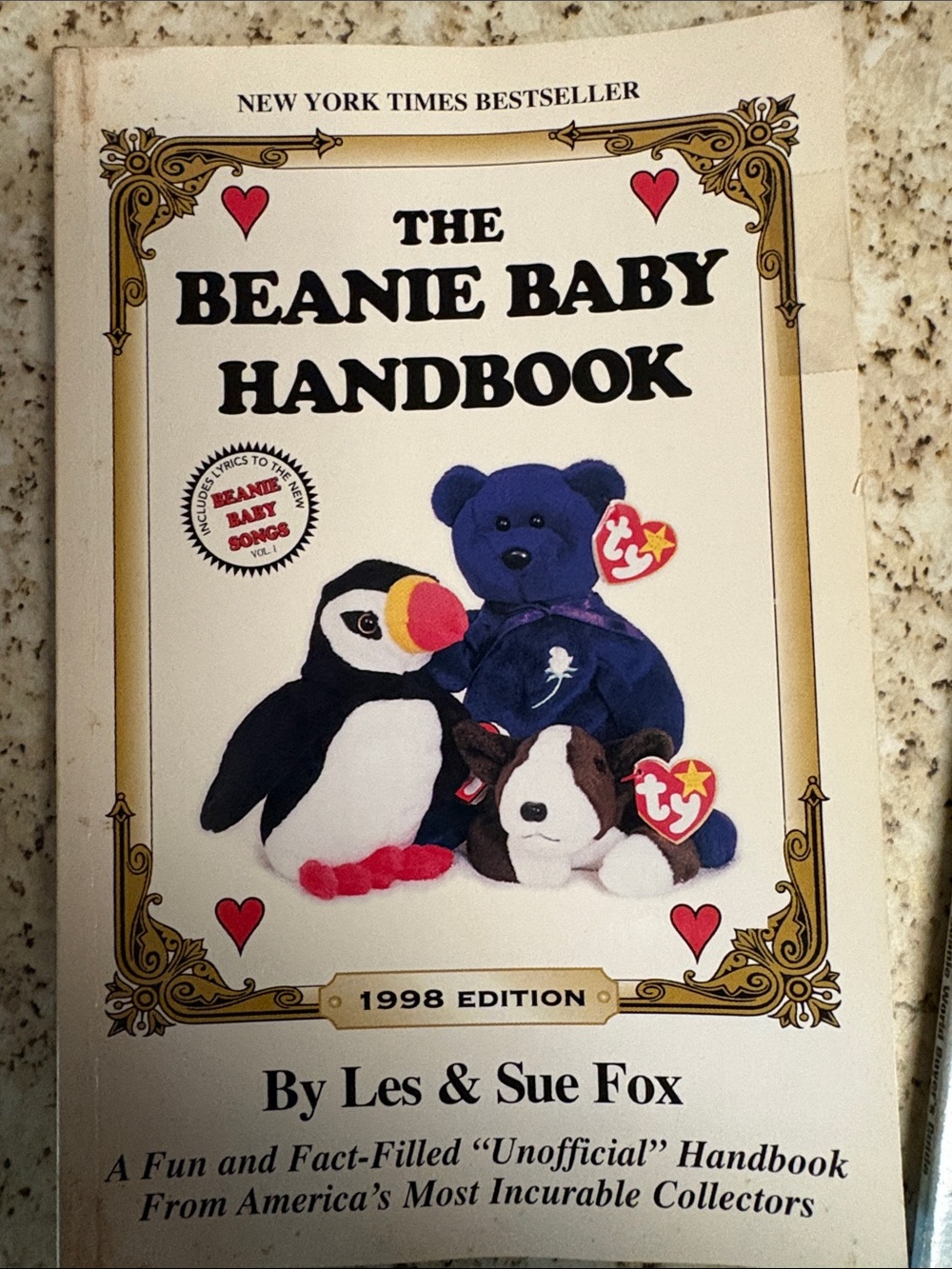 Ty Beanie Baby Handbook - Blue, White, Black, Red, Pink